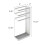Umbrella Stand, Steel, White, One Size 4