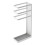 Umbrella Stand, Steel, White, One Size 2