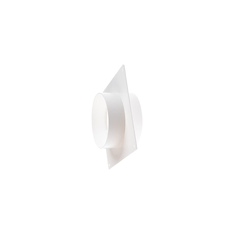 Ã 100Mm / 4" Round Wall Flange, Pvc Connector For Ventilation Pipe 4751037517660