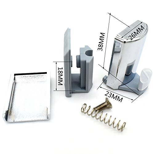 Set of 4 Chrome Shower Door Lower Hooks/Rollers/Pulleys/Runners 2