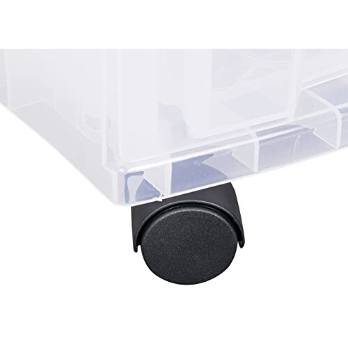 Really Useful Really Useful Plastic Storage Box Slimline Storage Tower 6x3.5 Litre Clear Frame with Drawers 2