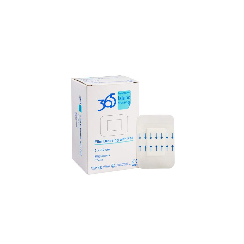 365 Healthcare 365 Film Island Dressing 5 X 7.2 Cm - Pack Of 50 (Ref 36590019)