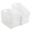 Plastic Stackable Open Storage Boxes, Plastic Storage Baskets for Freezer, White, 6 Packs 1
