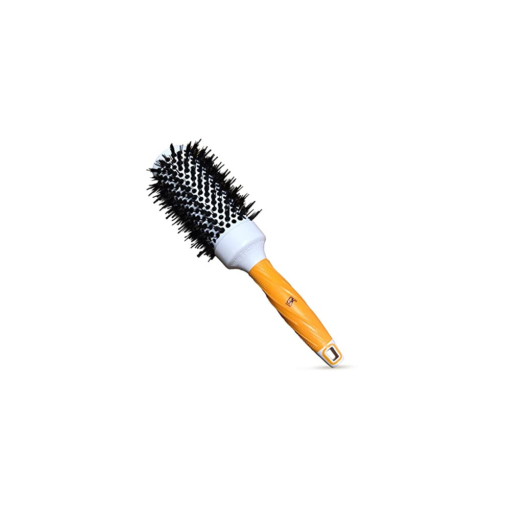 Photos - Comb Global Keratin GK HAIR Professional Thermal Extra Orange Round Brush 43mm for Blow Drying - Ceramic Ion Brush for Heat Styli