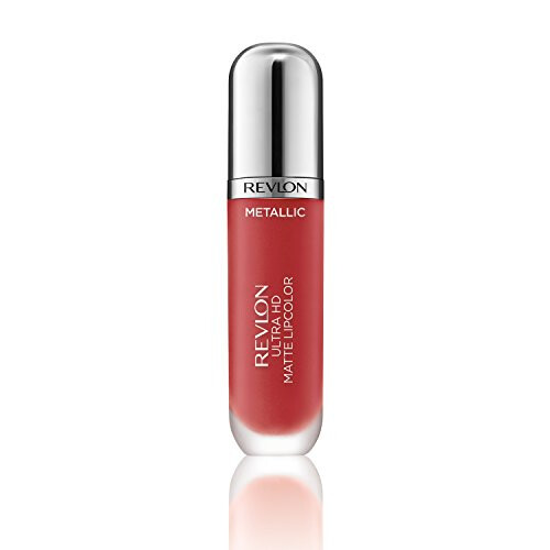 Revlon Revlon Ultra HD Metallic Matte Liquid Lipcolor, Ριγέ Χρώμα Χειλιών, Φλόγα