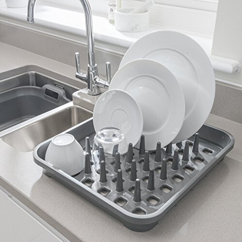 Addis Dish Draining Rack in Graphite Grey 2