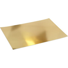 Papel metalizado - A2 420x600 mm - 280 gr - 10 folhas - ouro