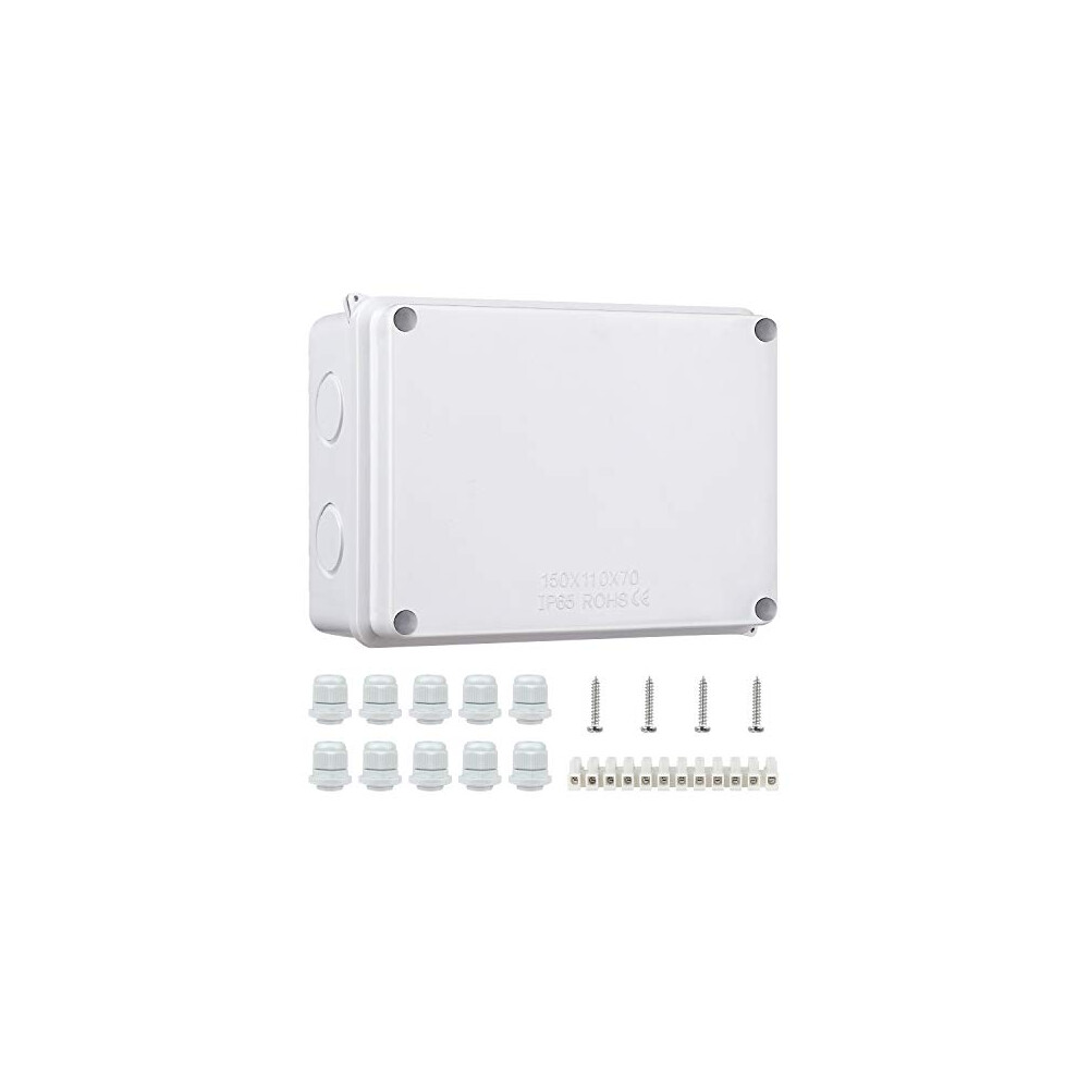Ip65 Waterproof Junction Box Large Abs Electrical Box Outdoor Cable Connector(150X110x70mm) 742089136873