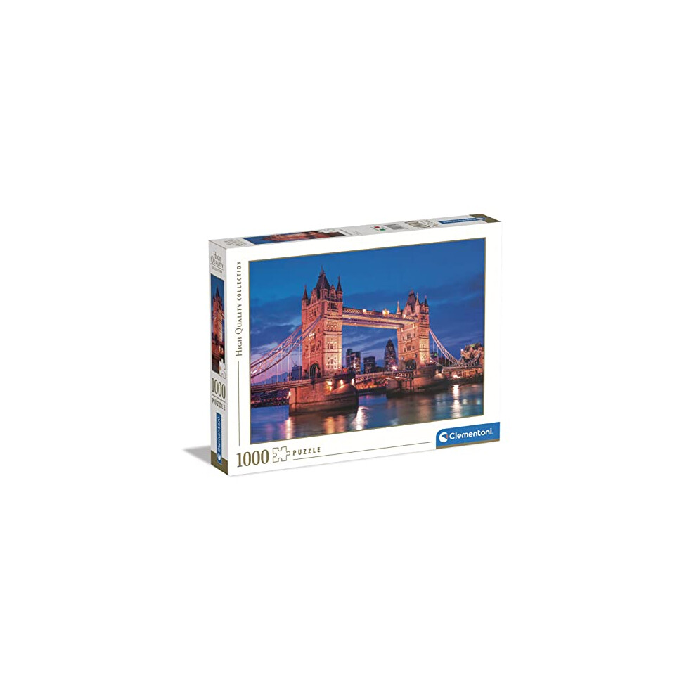 39674 Bidge 1000pcs Collection Tower Bridge 1000, Made in Italy, Jigsaw Puzzle for Adults Pieces, Multicolor, Medium