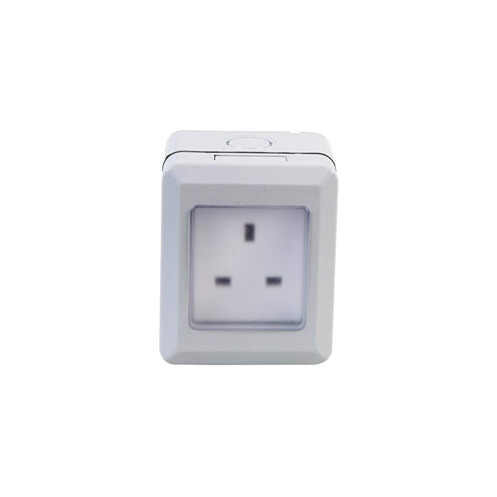 Pel00886 1-Gang Weatherproof Mains Socket, Ip55 5051259193901