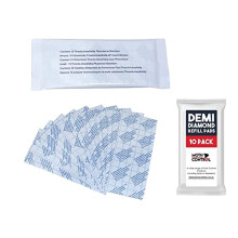 Demi Diamond Clothes Moth Killer Refills (Pack of 10) Pheromone Sticky Pads for Webbing Moth Trap - Safe Household Protection