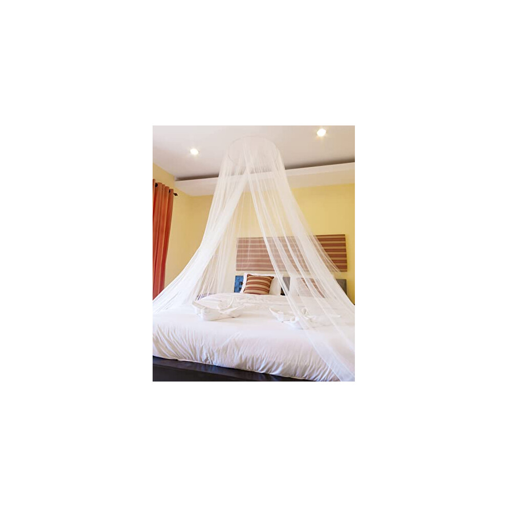 White Dome Mosquito Mesh Net, Mosquito Net, Bed Canopy, For Indoor/Outdoor Use