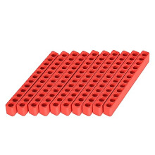 10 Pcs 12 Holes Hex Bit Holder Organizer Screwdriver Bit Holder 1/4 Inch Bit Storage Flexible Plastic