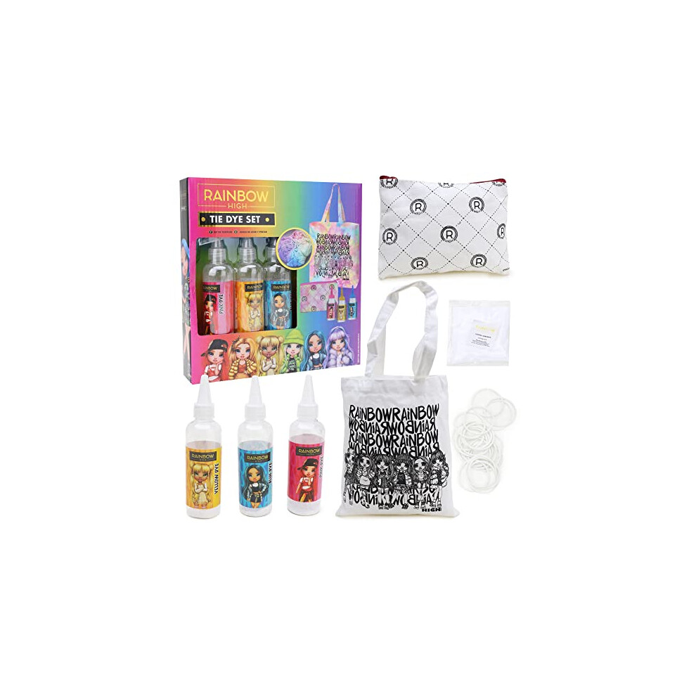 Toyland Rainbow High Tie Dye Set - Create Your Own Tie Dye Bag & Purse - Creative Toys