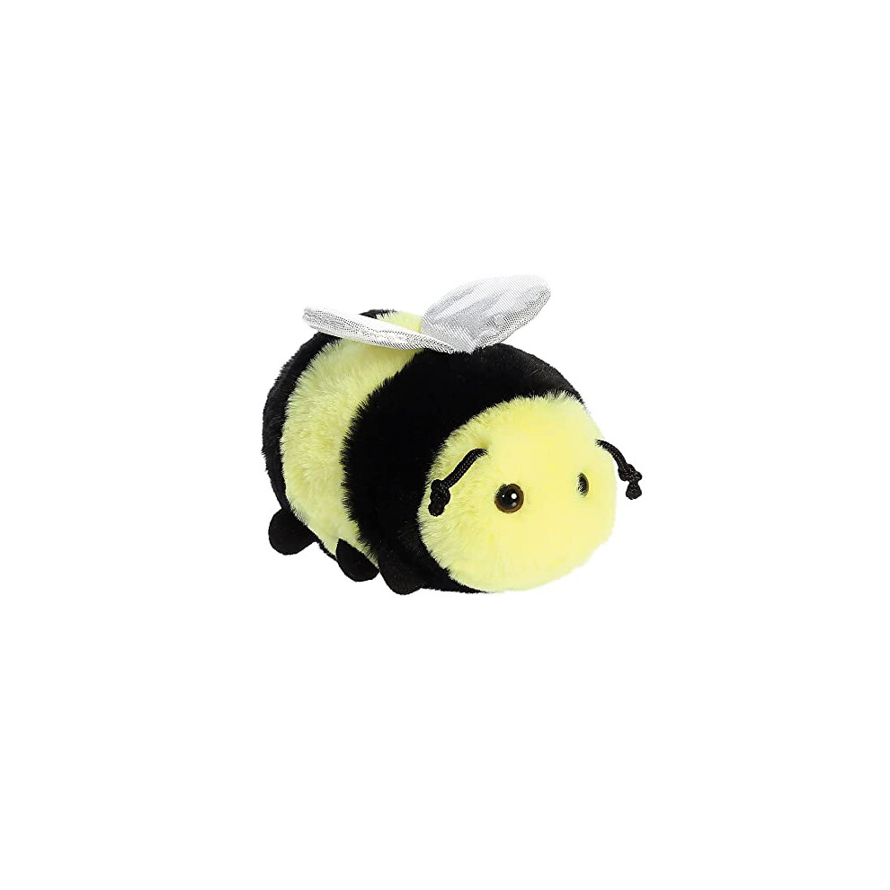 Aurora, 31858, Mini Flopsie Beeswax Bee, 8In, Eco-friendly soft toy, Black & Yellow