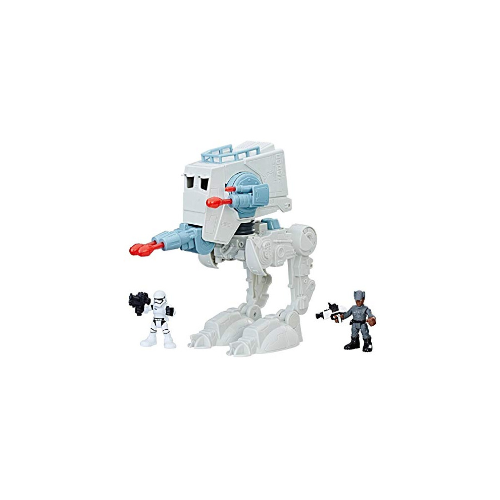 Disney's Star Wars Playskool Galactic Heroes Exclusive Adventure Play Set, Imperial First Order AT-ST & 2 Action Figures Included, Toy, Designed for