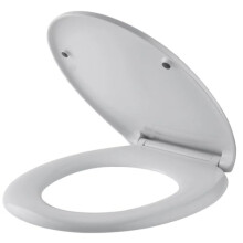 Soft Close Toilet Seat Cover Seat Oval Standard Toilet Seat Quick-Release for Easy Cleaning Plastic Material Durable Loo Seat Easy Top Fix Blind Hole