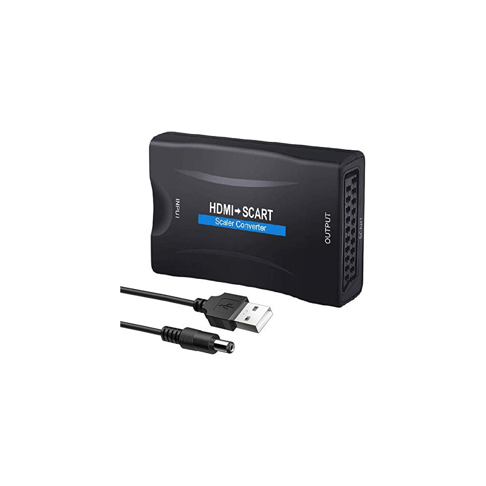 Hdmi To Scart Converter Adaptor 1080P Hdmi To Scart Adapter Hdmi Input Scart Output Adaptor For Sky Blu-Ray Player Hdtv Xbox Dvd 717373855310