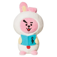 Plüschtier - BT21 - Cooky Winter - 16 cm - Rosa und Weiß - Offizielle Lizenz