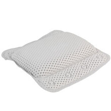 LA032715UFFEU7 Anti Bac Bath Pillow - Easy to Clean, Secure Suction Cups, Relaxing Cushioned Design, Stylish, Treated with Thiabendazole & Zinc