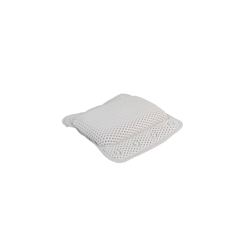 LA032715UFFEU7 Anti Bac Bath Pillow - Easy to Clean, Secure Suction Cups, Relaxing Cushioned Design, Stylish, Treated with Thiabendazole & Zinc