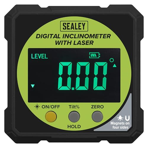 Sealey Digital Inclinometer with Laser - AK9991 2