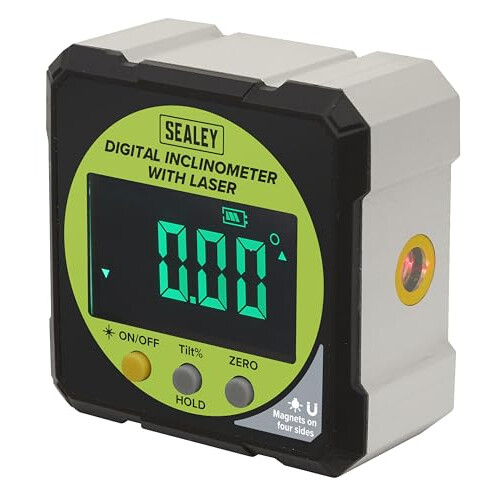 Sealey Digital Inclinometer with Laser - AK9991 1