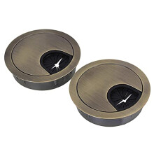 SHANOER Metal Cable Grommet Antique Bronze for Management of Office & Computer Desk Wires (50MM)