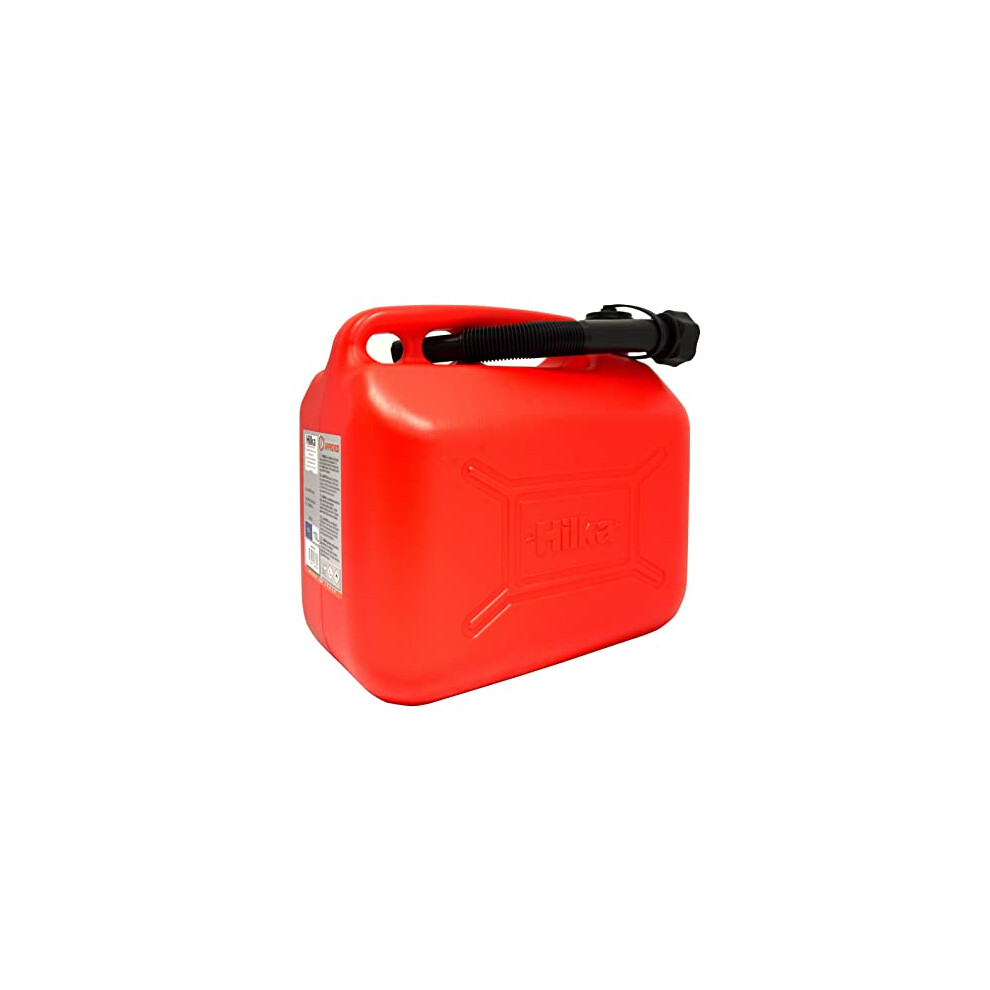 10L Red Plastic Fuel Can