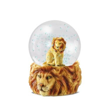Water Globe - Lion from Lion Snow Globe with Resin Figurine and Moulded Base. Great home decor, ornaments and gifts.