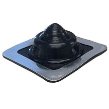 HT Rubber Pipe Flashing - Black High Temperature Silicone - Suits 5-55mm Diameter Pipes