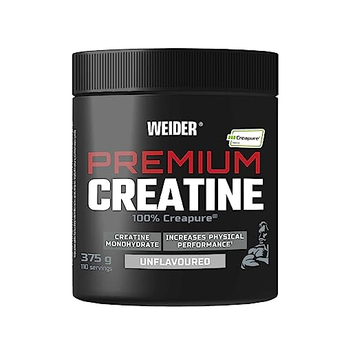 Weider Creatine - Creatina Premium 100% Creapure - Sabor Neutro 375g