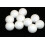 10 Solid White Nylon Football Table Balls 1