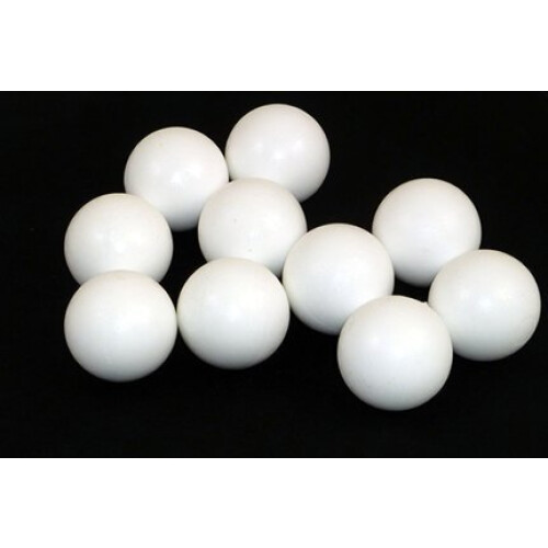 10 Solid White Nylon Football Table Balls
