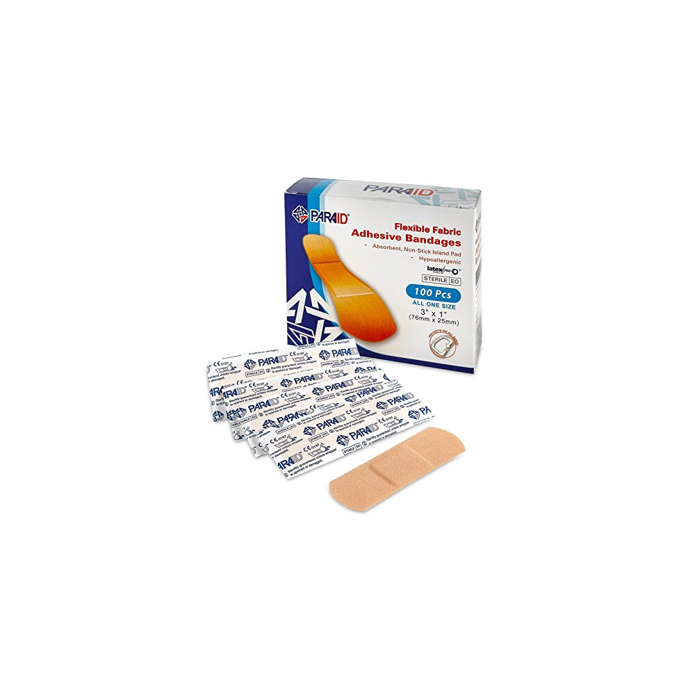 Medca Flexible Fabric Plasters - Flex Fabric Adhesive Plasters Finger-Tip Plasters Knuckles And Thumb Plasters For Finger Care And To Protect Wounds From