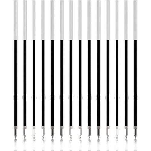 100pcs Replaceable Ballpoint Pen Refills 0.7mm Medium Point for Gel Ink Refill Smooth Writing for Retractable Ballpoint Pen (Black)