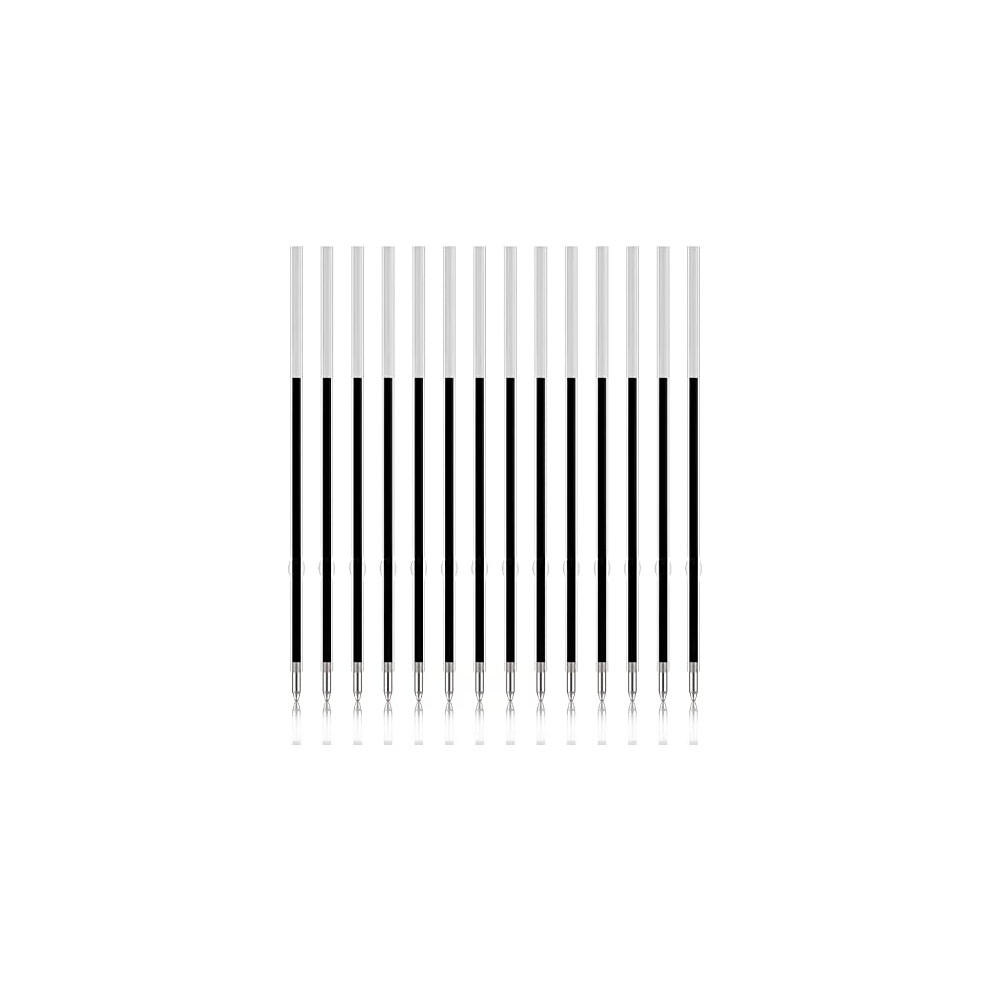 Kinbom 100Pcs Replaceable Ballpoint Pen Refills 0.7Mm Medium Point For Gel Ink Refill Smooth Writing For Retractable Ballpoint Pen (Black) Black