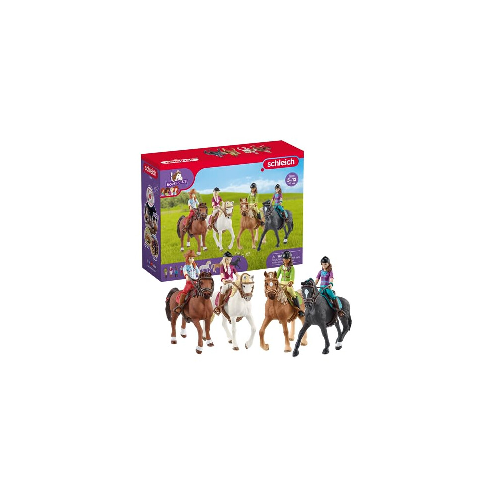 72221 Horse Club Riding, from 5 Years, Horse Club Playset, 40 Pieces, Exclusive to Amazon