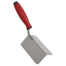 120 x 60mm Stainless Steel External Corner Trowel, Rubber Handle - T1803