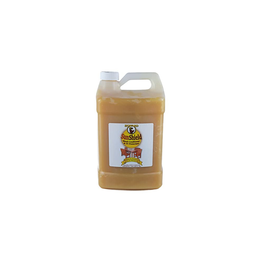 Howard Sunshield Swax Outside Wood Patio Furniture Wax With Uv Inhibitors, Carnauba Wax, Beeswax And Orange Oil (3.784Lt) 088682520030