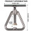 Metal Nut Cracker Tool Nutcracker Kitchen Tool Stainless Steel Pecan Cracker Nutcracker Tool for All Sorts of Nuts 2