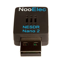 NESDR Nano 2 - Tiny Black RTL-SDR USB Set (RTL2832U + R820T2) with MCX Antenna. Software Defined Radio, DVB-T and ADS-B Compatible, ESD Safe