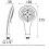 Bristan Evo Large 120 mm Diameter 3 Mode Function White/Chrome Shower Head Handset with Rub Clean Nozzles (EVC HAND04 WC) 3