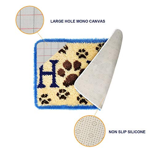 Latch Hook Rug Kit, Home, 6040 cm 1