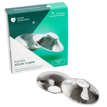 Silver Nipple Shields NickelFree - Silver Cups Breastfeeding for Nursing Newborn - Protect and Soothe your Nursing Nipples - Made in Italy - Medical