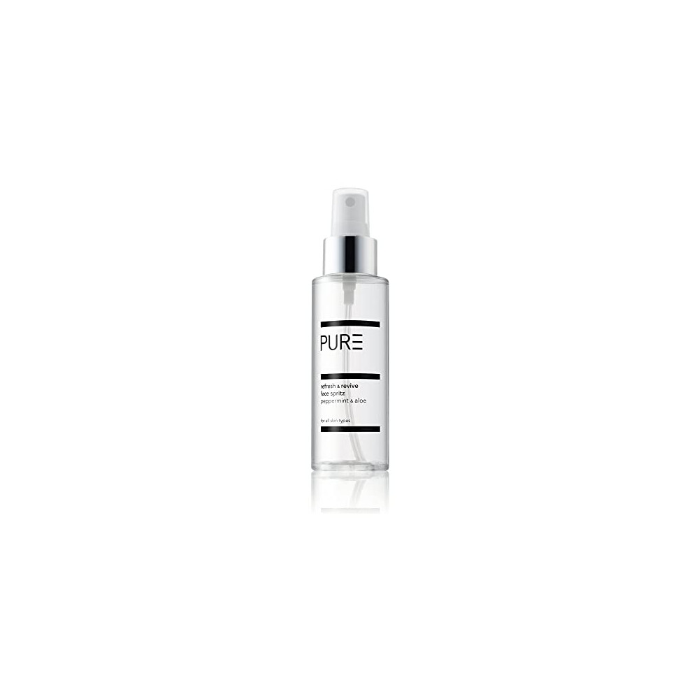 Refresh & Revive Face Spritz from PURE Spa Skincare 100ml - Vegan, Alcohol-Free, Peppermint Face Spray with Lavender and Aloe Vera