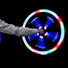 LED Spinning Toy, Glow Stick Colorful Flash Light Toy Great Gift for Children Kids(Random Color)