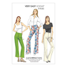 9181, Misses Pants,Sizes 6-14, Multi-Colour, A5 (6-8-10-12-14)