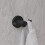 Croydex Metra Flexi-Fix Double Robe Hook, Matt Black 2
