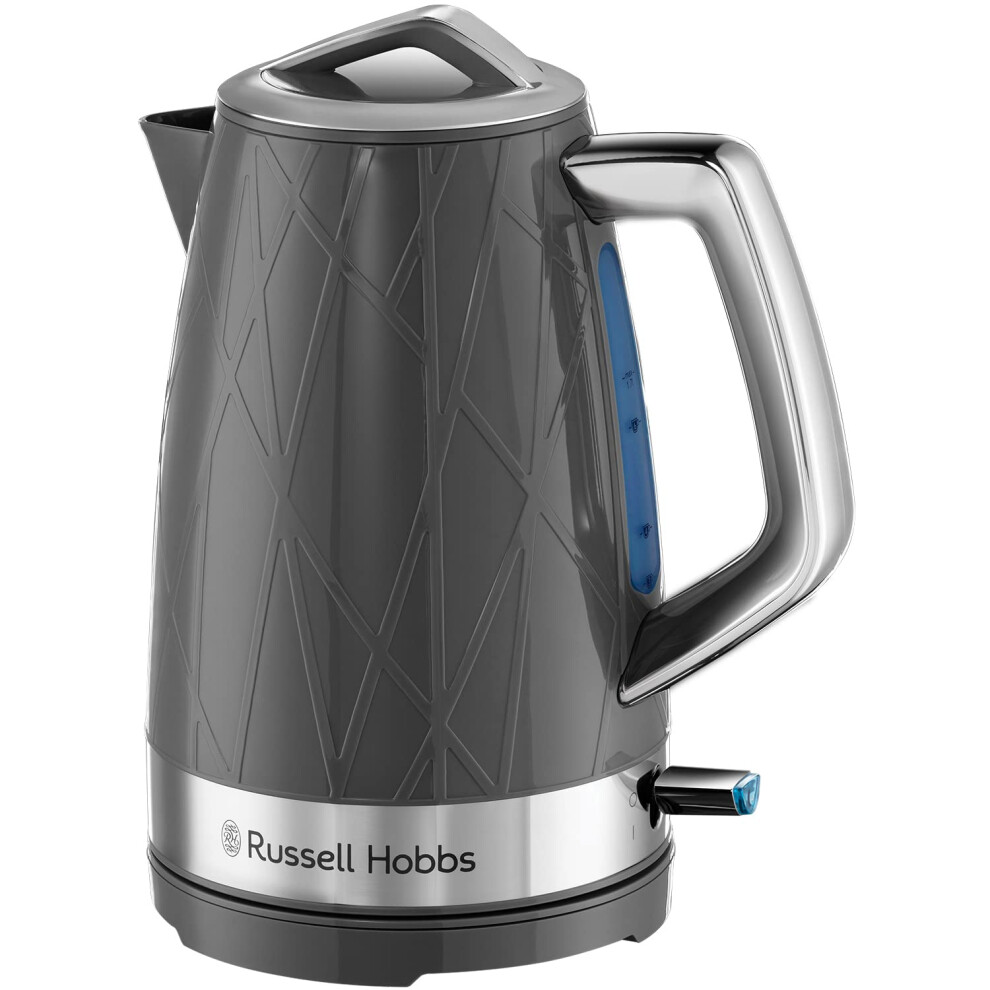 28082 Structure Electric Kettle - Contemporary Design Cordless Kettle with Fast Boil and Boil Dry Protection, 1.7 Litre, 3000 W, Grey